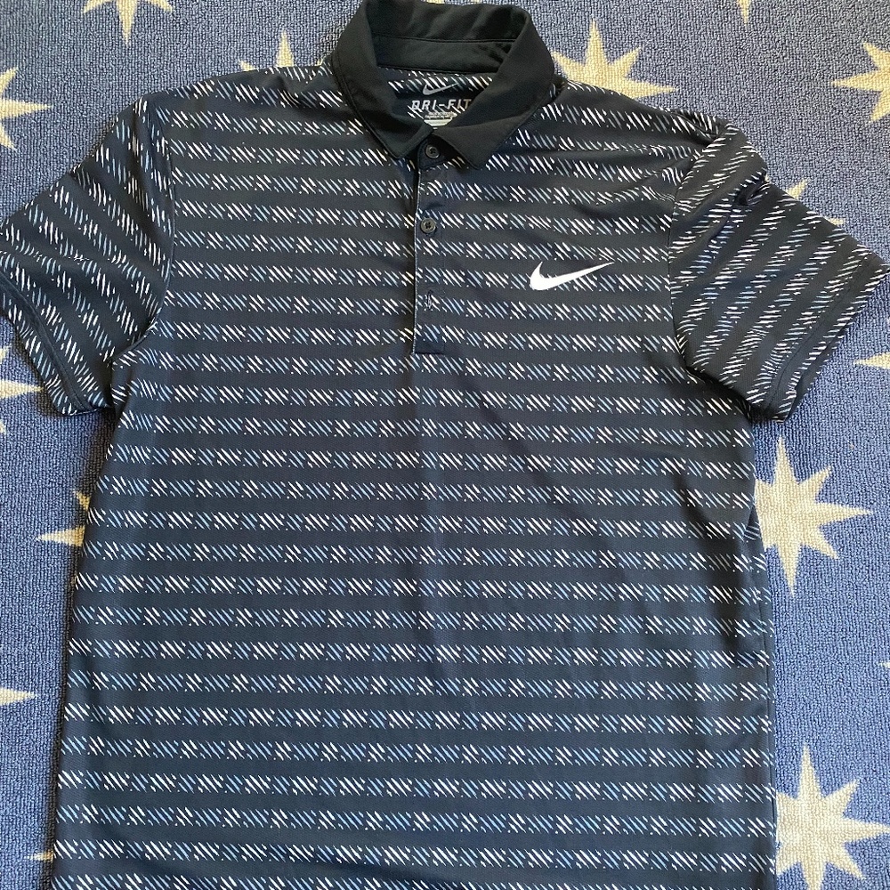Black Nike Golf Polo Sz M